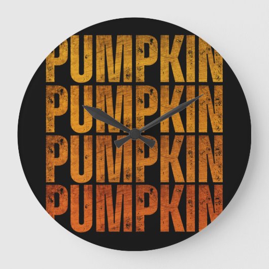 PUMPKIN HOLIDAY GIFT ラージ壁時計 (正面)