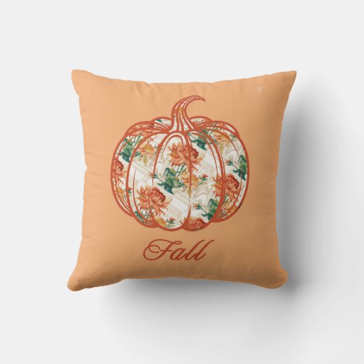 Pumpkin in a Chrysanthemum Pattern クッション (裏面)