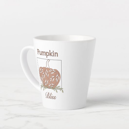 Pumpkin In Light - Pumpkin Bliss カフェラテマグ (左アングル)