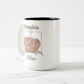 Pumpkin In Light - Pumpkin Bliss ツートーンマグカップ (正面左)