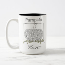 Pumpkin In Light - Pumpkin Haven ツートーンマグカップ