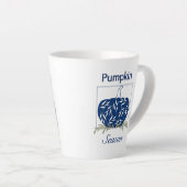 Pumpkin In Light - Pumpkin Season カフェラテマグ (右アングル)