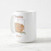 Pumpkin In Light - Pumpkin Spice コーヒーマグカップ (正面左)