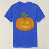 Pumpkin Jack O' Lantern Face, Evil Smile, Hallowee Tシャツ (デザイン正面)