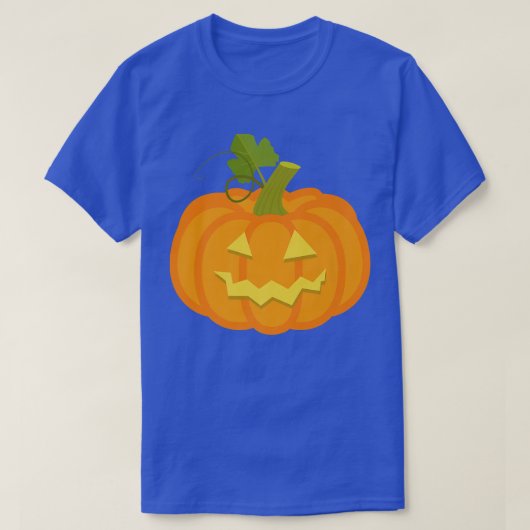 Pumpkin Jack O' Lantern Face, Evil Smile, Hallowee Tシャツ (デザイン正面)