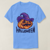 Pumpkin Jack O' Lantern Face, Evil Smile, Hallowee Tシャツ (デザイン正面)