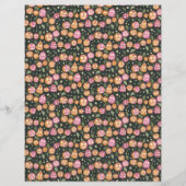 Pumpkin Jack-o'-lantern Parade Scrapbook Paper (裏面)