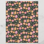 Pumpkin Jack-o'-lantern Parade Scrapbook Paper (正面)