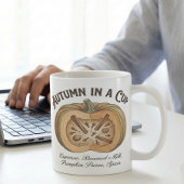 Pumpkin Latte Anatomy Autumn Ingredients コーヒーマグカップ
