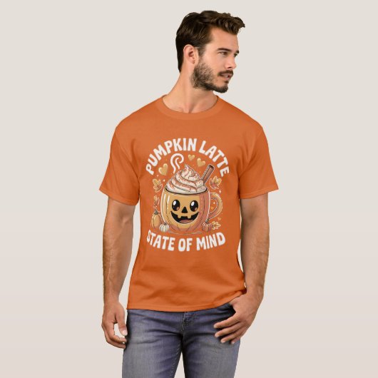 Pumpkin Latte State of Mind Tシャツ (正面フル)