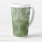 Pumpkin Leaf Macro カフェラテマグ (右アングル)