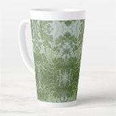 Pumpkin Leaf Macro カフェラテマグ (左アングル)