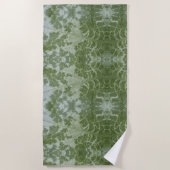 Pumpkin Leaf Macro ビーチタオル (正面)