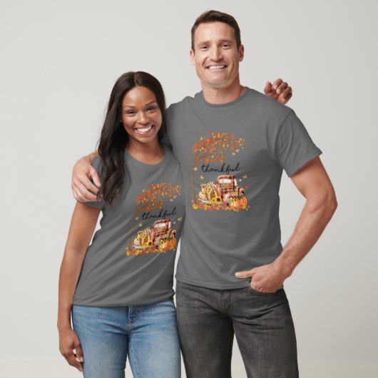 Pumpkin Leopard Thankful Grate Blessed Fall Thanks Tシャツ (ユニセックス)