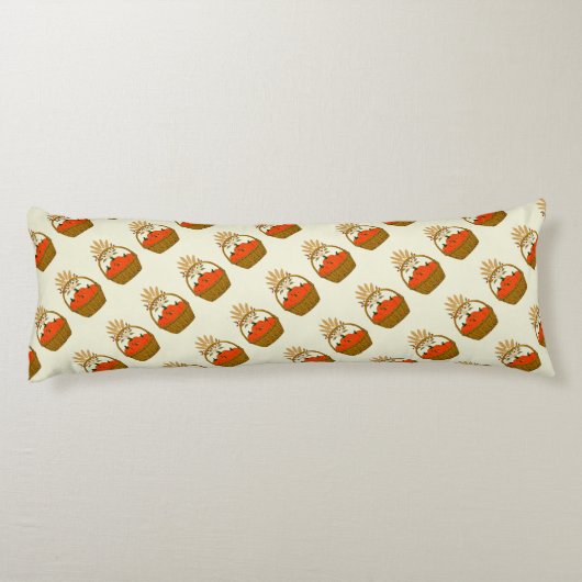 🛋️ **Pumpkin Long Pillow Cover ボディピロー (裏面)