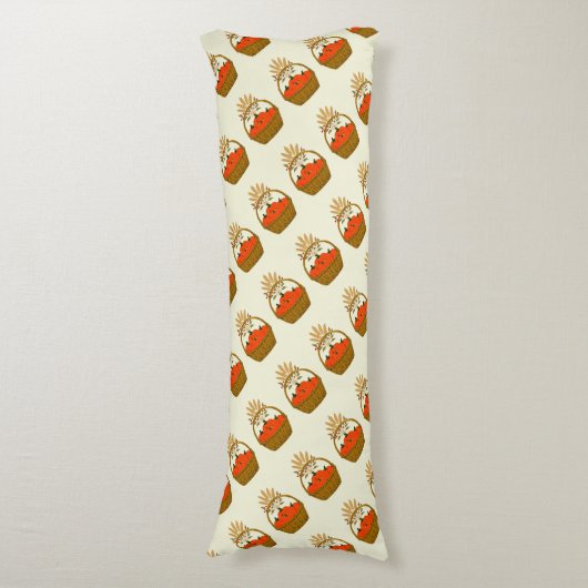 🛋️ **Pumpkin Long Pillow Cover ボディピロー (正面縦)
