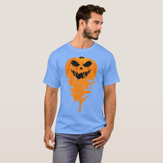 Pumpkin Meltdown funny for halloween by el mehdi Tシャツ (正面フル)