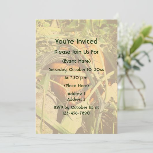 Pumpkin On The Vine Fall Nature  招待状 (スタンド正面)