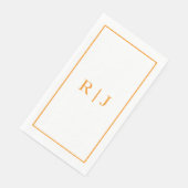 Pumpkin Orange Monogram Initial Fall Wedding (コーナー)