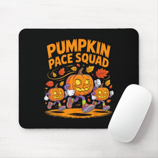 Pumpkin Pace Squad Runner Costume Halloween Runnin マウスパッド (マウス)