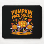 Pumpkin Pace Squad Runner Costume Halloween Runnin マウスパッド (正面)