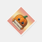 Pumpkin Pal Thankgiving Napkin スタンダードカクテルナプキン (角)