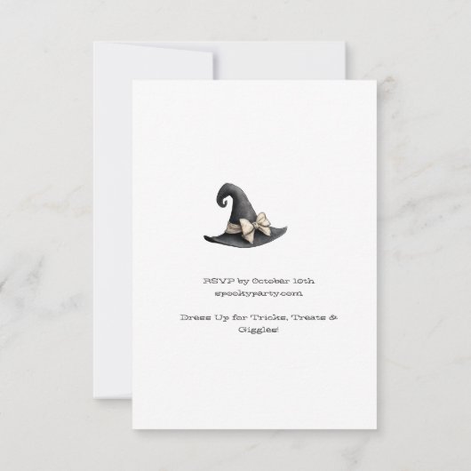 Pumpkin Pals Party Cute Halloween Invitation 招待状 (裏面)