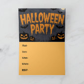 Pumpkin Party Invitation カード (内部)
