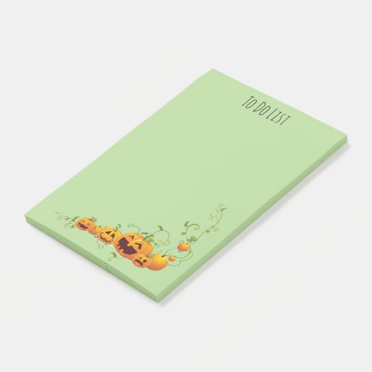 Pumpkin Patch 4" x 6" Post-it®注意事項 ポストイット (アングル)