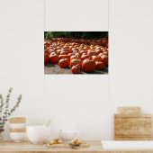 Pumpkin Patch Autumn Harvest Photography ポスター (キッチン)