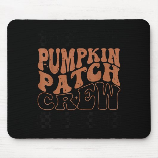 Pumpkin Patch Crew Halloween Pumpkin Patch Fall Fa マウスパッド (正面)