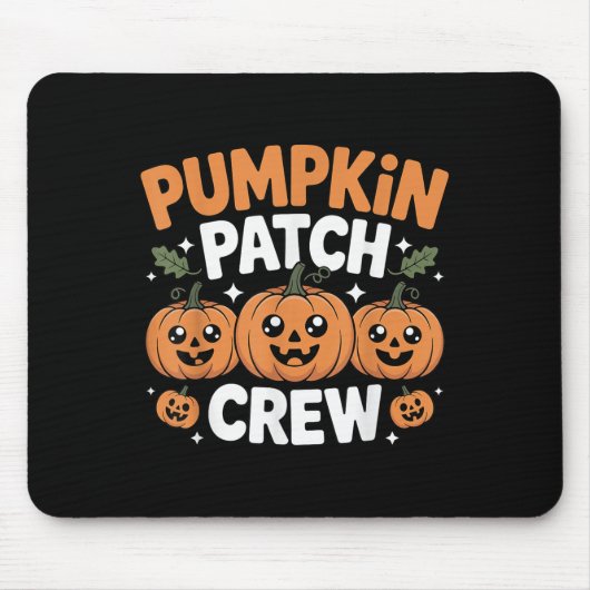 Pumpkin Patch Crew Matching Family Fall Autumn  マウスパッド (正面)