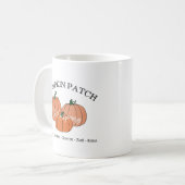 Pumpkin Patch Family or Company Employee Names コーヒーマグカップ (正面左)