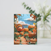 Pumpkin Patch Harvest シーズンポストカード (スタンド正面)