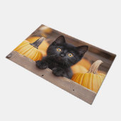 Pumpkin Patch Kitten ドアマット (アングル)