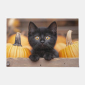 Pumpkin Patch Kitten ドアマット (正面)