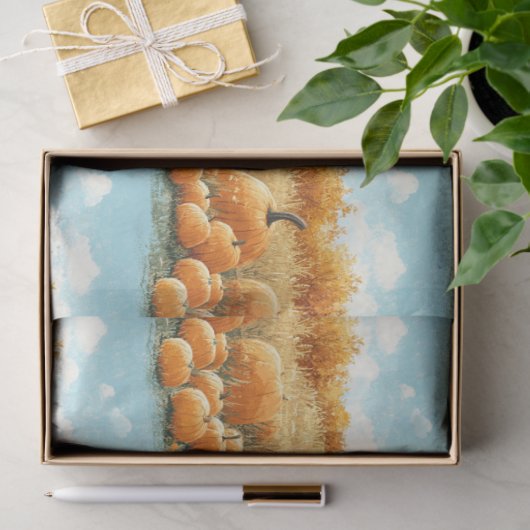 Pumpkin Patch Pattern Decoupage 薄葉紙 (ギフト)