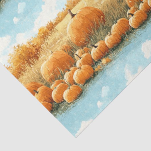 Pumpkin Patch Pattern Decoupage 薄葉紙 (詳細)