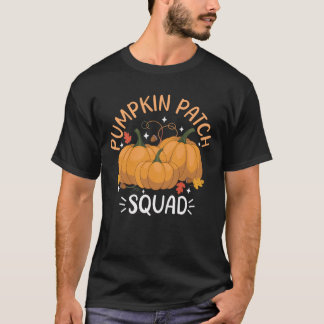 Pumpkin Patch Squad Fun Autumn Fall Tシャツ