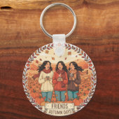 Pumpkin Patch Trio Icon | Friends Autumn Vibes  キーホルダー (正面)