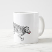 Pumpkin Path Pup with Red Ball ジャンボコーヒーマグカップ (正面右)