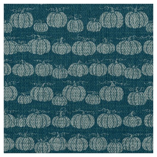 Pumpkin Pathe Stripe - Tonal Teal ファブリック (見本)
