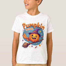 Pumpkin Patrol Flying Halloween Tシャツ