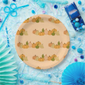 Pumpkin Pattern Paper Napkins – Halloween Party ペーパープレート (パーティー)