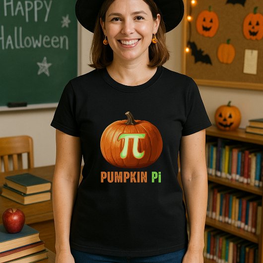 Pumpkin Pi Math Halloween Teacher  Tシャツ