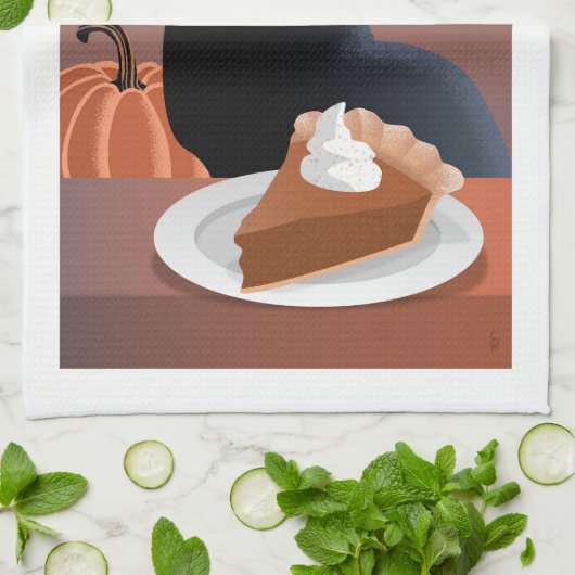 Pumpkin Pie キッチンタオル (折り畳み)