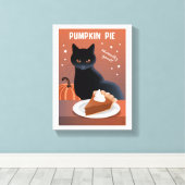 Pumpkin Pie キャンバスプリント (インサイチュ (ウッドフロア))