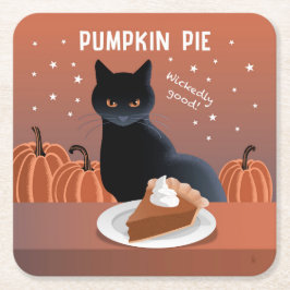 Pumpkin Pie スクエアペーパーコースター