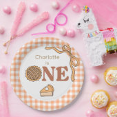 Pumpkin Pie 1st Birthday ペーパープレート (パーティー)