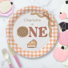 Pumpkin Pie 1st Birthday ペーパープレート
